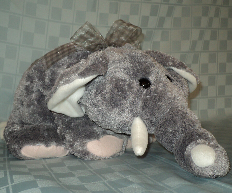 stuffed elephant lisa