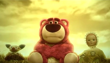 Toy Story 3 abandoned stuffed animals